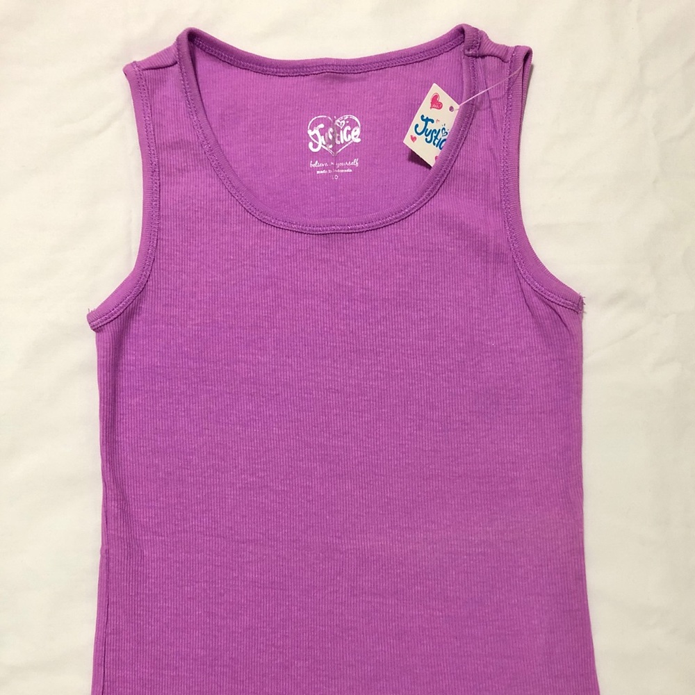 Justice girls tank-top size 10 NWT